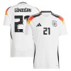 Officiële Voetbalshirt Duitsland Gundogan 21 Thuis EK 2024 - Heren